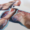 Dieser Kunstdruck aus der Serie ist eine experimentelle Kooperation zwischen den Wien er Künstlern Offerus Ablinger und Hidéo SNES. Sie bedienen sich dabei einer Künstlichen Intelligenz, welche einen malerischen Stil auf eine Fotographie übertragen kann. Poster Galerie Wien, 2022